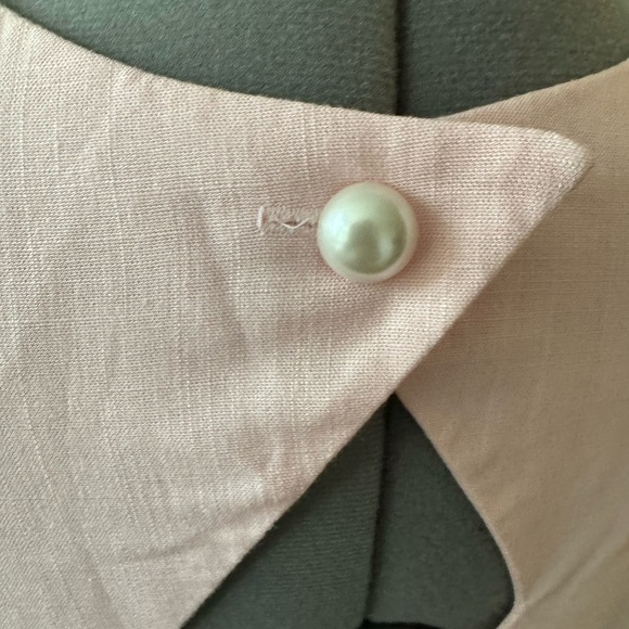 Vintage Talbots Donna Ricco Blush Embroidered Midi Dress - Picture 4 of 10